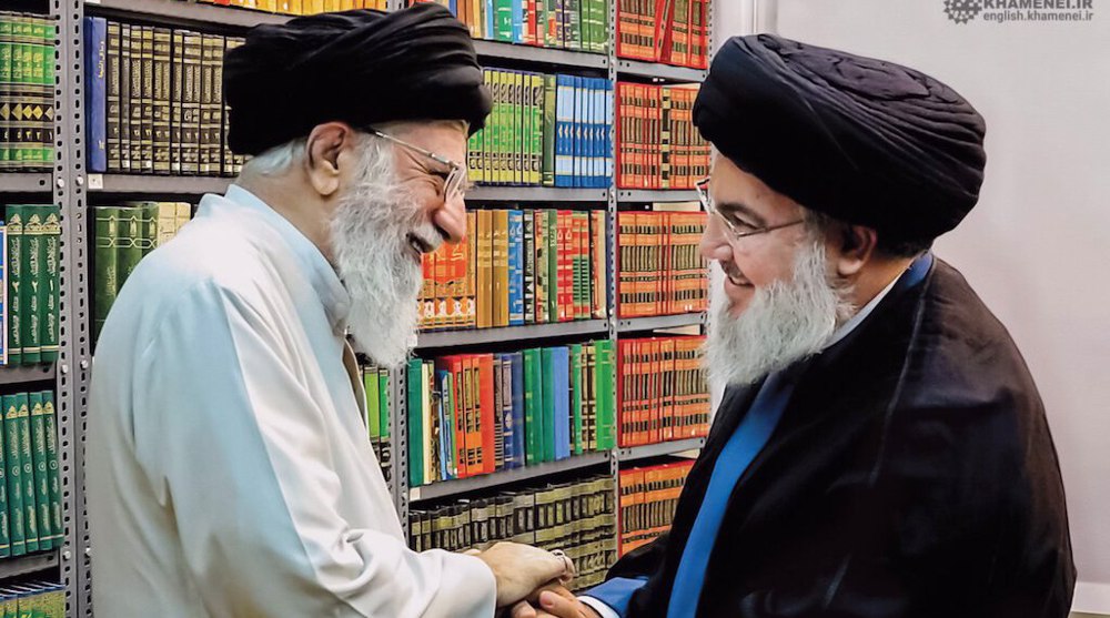 Ali Khamnei with Hassan Nasrallah